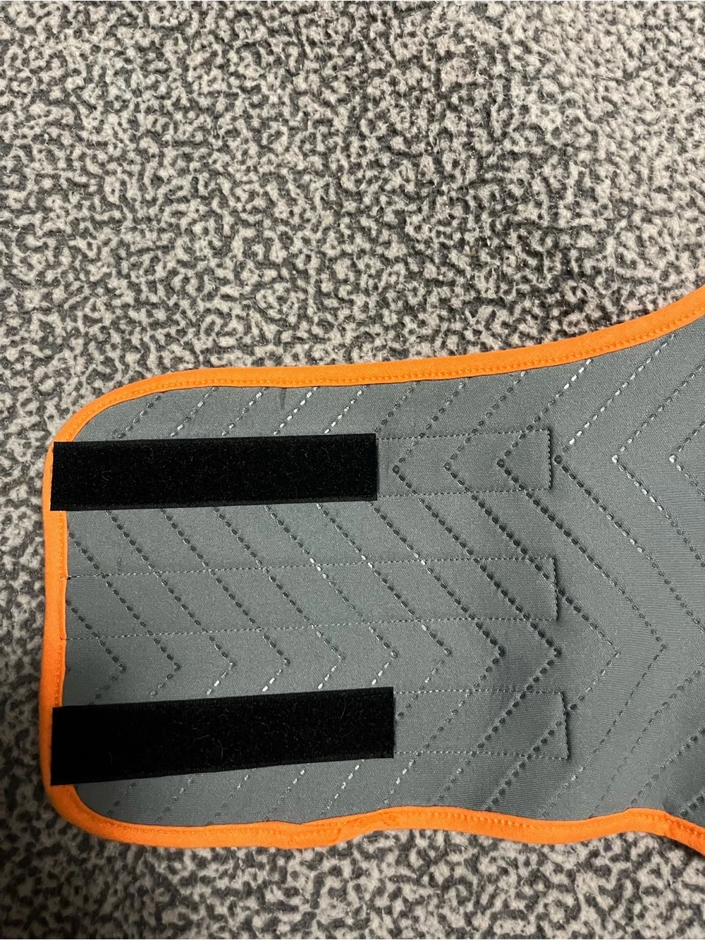 Thundershirt Sport Calming Vest in Gray with Orange Trim